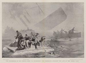 El naufragio del transatlántico francés La Bourgogne, la lucha desesperada por la vida mientras el barco se hundía